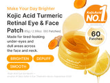 Medicube Kojic Acid Turmeric Retinal Eye Patch 60