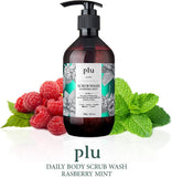 plu Scrub Body Wash Raspberry Mint 2 in 1