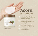 <RED> Skinfood Acorn Pore Peptide Toner Pads 60 Sheets / 250ml