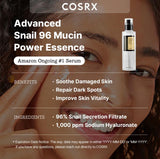 <RED> COSRX Snail Mucin 96% Power Repairing Essence 100ml / 3.38 fl. oz.