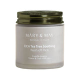 Mary and may Vegan Cica Tea Tree Soothing Wash Off Pack 125ml / 4.4 fl. oz.
