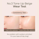 numbuzin No.3 Porcelain Base-skip Tone Up Beige 50ml / 1.69 fl. oz.