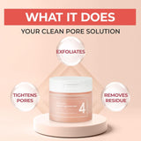 numbuzin No.4 Pore Zero Peeled Egg Toner Pad 60 Pads / 6.42 fl. oz