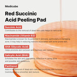 Medicube Red Succinic Acid Panthenol Facial Peeling Pads 70 Pads