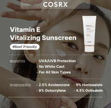 <RED30> COSRX Vitamin E Vitalizing Face Sunscreen SPF 50, 1.69 fl oz / 50ml