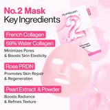 Numbuzin No.2 Rose PDRN Collagen Water Plumping Mask 4