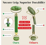 Rena Chris Jade Gua Sha & Face Roller Set