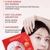Mary & May Vegan Collagen Red Ginseng Mask 4
