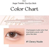 Peripera Sugar Twinkle Duo Eye Stick 01 Dewy Nude