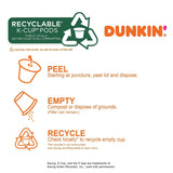 Dunkin' Donuts, Original Blend, Medium Roast, K-Cup Pods, 72ct 10/22