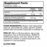 Qunol Mega CoQ10 100 mg., 120 Softgels Exp. 04/26