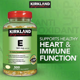 Kirkland Signature Vitamin E 180 mg., 500 Softgels Exp. 07/26