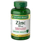 Nature's Bounty Zinc 50mg, 400 Taplets