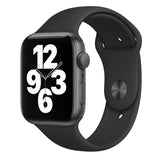 Apple Watch Series SE GPS 44mm Space Gray Aluminum Smartwatch - Black Sport Band