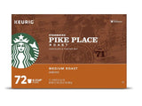 Starbucks Pike Place Medium Roast K-Cup, 72-count Exp.08/23